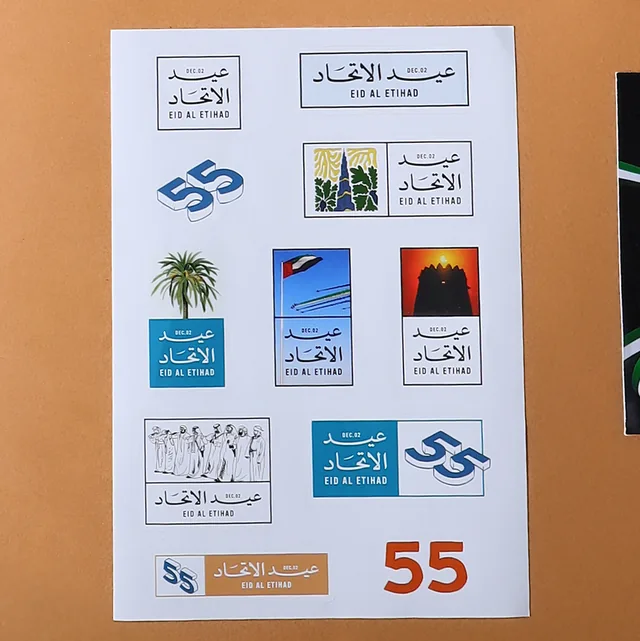 Commemorative stickers